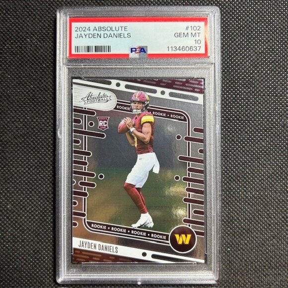 2024 PANINI ABSOLUTE JAYDEN DANIELS #102 RC ROOKIE PSA 10 Gem Mint Commanders